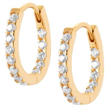 Boucles d'oreilles créoles plaqué or oxydes Stepec - IXIJXBP