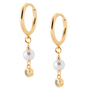 Boucles d'oreilles pendants plaqué or oxydes Stepec - IXXETPBO