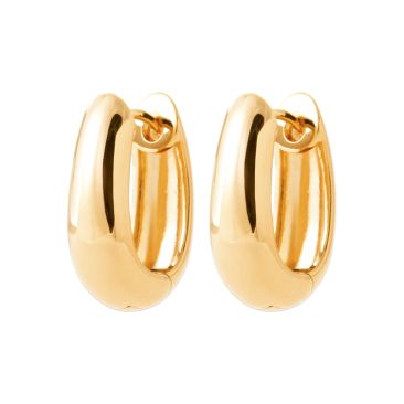 Boucles d'oreilles créoles plaqué or Stepec - IXSPXPP