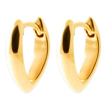 Boucles d'oreilles créoles plaqué or Stepec - IXSJSPP