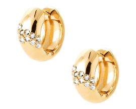 Boucles d'oreilles créoles oxydes plaqué or - IXSXTBP