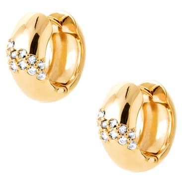 Boucles d'oreilles créoles oxydes plaqué or - IXSXTBP