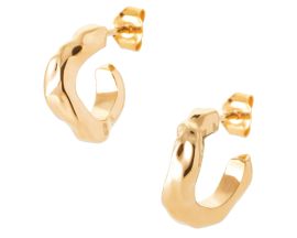 Boucles d'oreilles créoles plaqué or - IXSEIPP