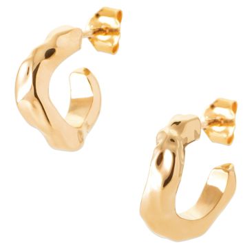 Boucles d'oreilles créoles plaqué or - IXSEIPP