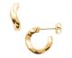 Boucles d'oreilles créoles plaqué or - IXSEIPP