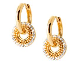 Boucles d'oreilles plaqué or oxydes Stepec - IXTPEBP