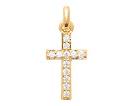 Croix plaqué or et oxydes Stepec - ISIXUBP