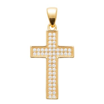 Croix plaqué or et oxydes Stepec - ISJESBP