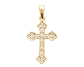 Croix plaqué or et oxydes Stepec - ISSTXBP