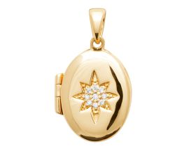 Pendentif cassolette plaqué or oxyde Stepec - ISSEXBP