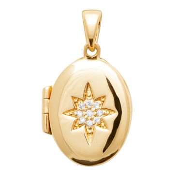 Pendentif cassolette plaqué or oxyde Stepec - ISSEXBP