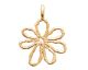 Pendentif fleur plaqué or Stepec - ISTBSPP