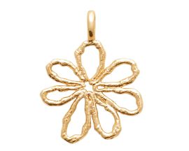 Pendentif fleur plaqué or Stepec - ISTBSPP