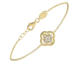 Bracelet argent doré nacre et oxydes Charles Garnier - AGF170295B