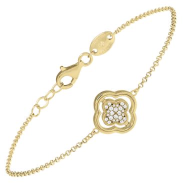 Bracelet argent doré nacre et oxydes Charles Garnier - AGF170295B