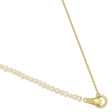 Collier argent doré et perles Jourdan - AJF170308N