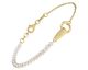 Bracelet argent doré et perles Jourdan - AJF170309B