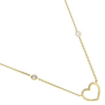 Collier argent doré, perles et oxydes Jourdan - AJF210165N