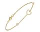 Bracelet coeur argent doré nacre Charles Garnier - AJF210166B
