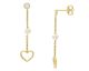 Boucles d'oreilles pendantes argent doré oxydes Charles Garnier - AJF210167E