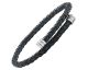 Bracelet acier & cuir Jourdan - JH300070B