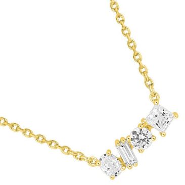 Collier argent doré & oxydes Murat Paris - Y02028.1