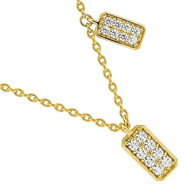 Collier argent & oxydes Murat Paris - Y02005.1