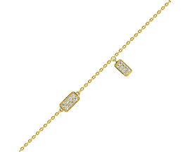 Bracelet argent doré & oxydes Murat Paris -