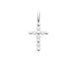 Pendentif argent oxydes croix Stepec - BSSSIBP