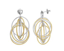 Boucles d'oreilles pendantes argent Orus - CA474BICO