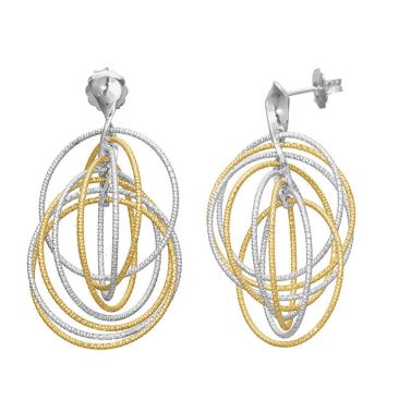 Boucles d'oreilles pendantes argent Orus - CA474BICO