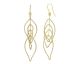 Boucles d'oreilles pendantes argent doré Orus - CA476GOLD