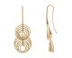 Boucles d'oreilles pendantes argent doré Orus - CA500GOLD