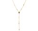 Collier argent doré, tourmalines et quartz Orus - COD026TOURMALINE