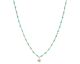 Collier argent doré et amazonite Orus - COD052AMAZONITEGOL