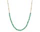 Collier argent doré et onyx verts Orus - COD073ONYXVERT