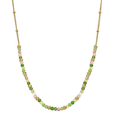 Collier argent doré et tourmalines Orus - COD073TOURMALINE