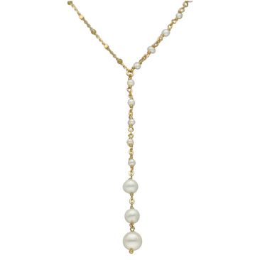Collier argent doré et perles Orus - COD081