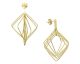 Boucles d'oreilles pendantes argent doré Orus - CA479GOLD