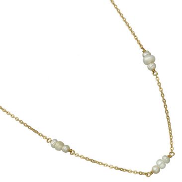 Collier argent doré perles Orus - COD205