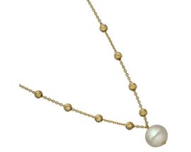 Collier argent doré perles Orus - COD208