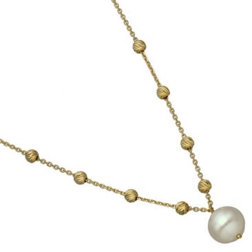 Collier argent doré perles Orus - COD208