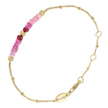 Bracelet argent doré et rubis Orus - BRD1158RUBIS