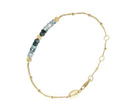 Bracelet argent doré et saphir Orus - BRD1158SAPHIR