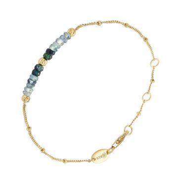 Bracelet argent doré et saphir Orus - BRD1158SAPHIR