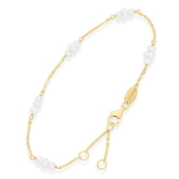 Bracelet argent doré et perles Orus - BRD205