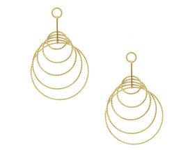 Boucles d'oreilles pendantes argent doré Orus - CA215GOLD