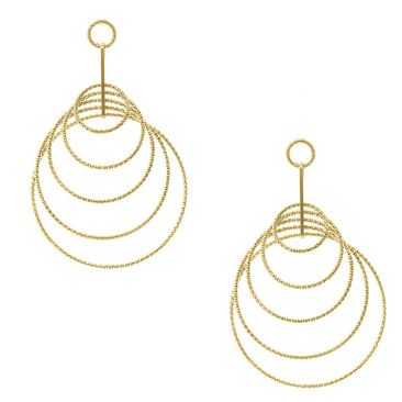 Boucles d'oreilles pendantes argent doré Orus - CA215GOLD