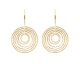 Boucles d'oreilles pendantes argent doré Orus - CA230GOLD