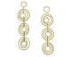 Boucles d'oreilles pendantes argent doré Orus - CA452GOLD